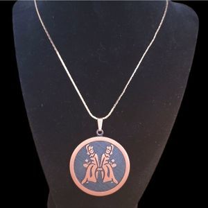 Coppercraft copper pendant and chain